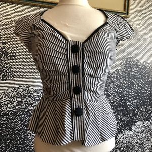 Anthropologie Taikonhu peplum blouse size 2